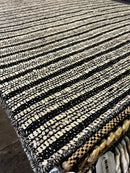 James Hampton 4.9X6 Choti Stripe Jute Durrie | Banana Manor Rug Company