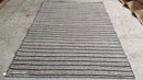 James Hampton 4.9X6 Choti Stripe Jute Durrie | Banana Manor Rug Company