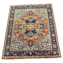 Jane Crane Hand-Knotted Rust & Blue Rug | Banana Manor Rug Company