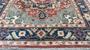 Jane Crane Hand-Knotted Rust & Blue Rug | Banana Manor Rug Company