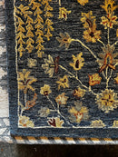 Jaqueline Fleming 7.9x9.9 Blue Hand-Tufted Rug | Banana Manor Rug Factory Outlet