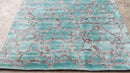 Jasper Youngblood 5x7.9 Greenish Blue Hand-Knotted Viscose Rug | Banana Manor Rug Company