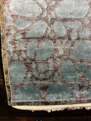 Jasper Youngblood 5x7.9 Greenish Blue Hand-Knotted Viscose Rug | Banana Manor Rug Company