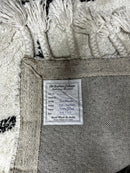 Jeff Spicoli 4.9x6.9 White and Black Moroccan Style Rug | Banana Manor Rug Company
