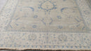 Jenna Thiam 8.3x11.6 Grey and Ivory Hand-Knotted Oushak Rug | Banana Manor Rug Company