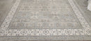 Jerry Hall 9x12 Grey and Ivory Hand-Knotted Oushak Rug | Banana Manor Rug Company