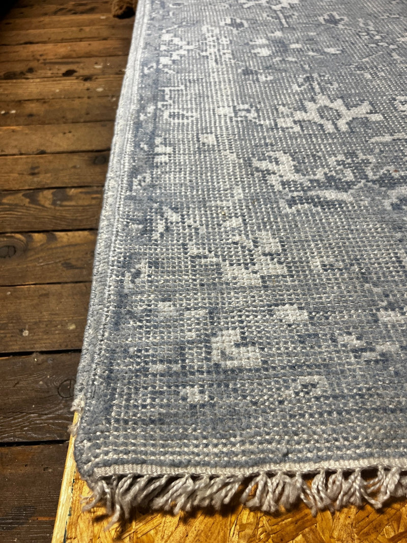 Jesse 2.3x10.3 Hand Knotted Light Blue Runner | Banana Manor Rug Factory Outlet