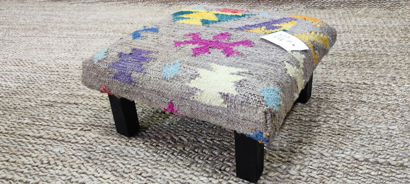 Jesse McCartney Wooden Upholstered Stool 14x14x7 (Assorted Styles) | Banana Manor Rug Company