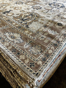 Jessica Rabbit 8x9.9 Beige and Brown Hand-Knotted Oushak Rug | Banana Manor Rug Company