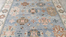 Jessie Prescott 8x10 Light Blue and Ivory Hand-Knotted Oushak Rug | Banana Manor Rug Company