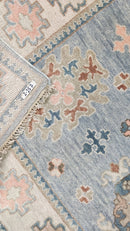 Jessie Prescott 8x10 Light Blue and Ivory Hand-Knotted Oushak Rug | Banana Manor Rug Company