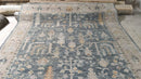 Jessy 8x10 Grey and Beige Green Hand-Knotted Oushak Rug | Banana Manor Rug Company