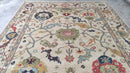Jill 8x10 Cream Hand-Knotted Oushak Rug | Banana Manor Rug Company
