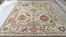 Jill 8x10 Cream Hand-Knotted Oushak Rug | Banana Manor Rug Company