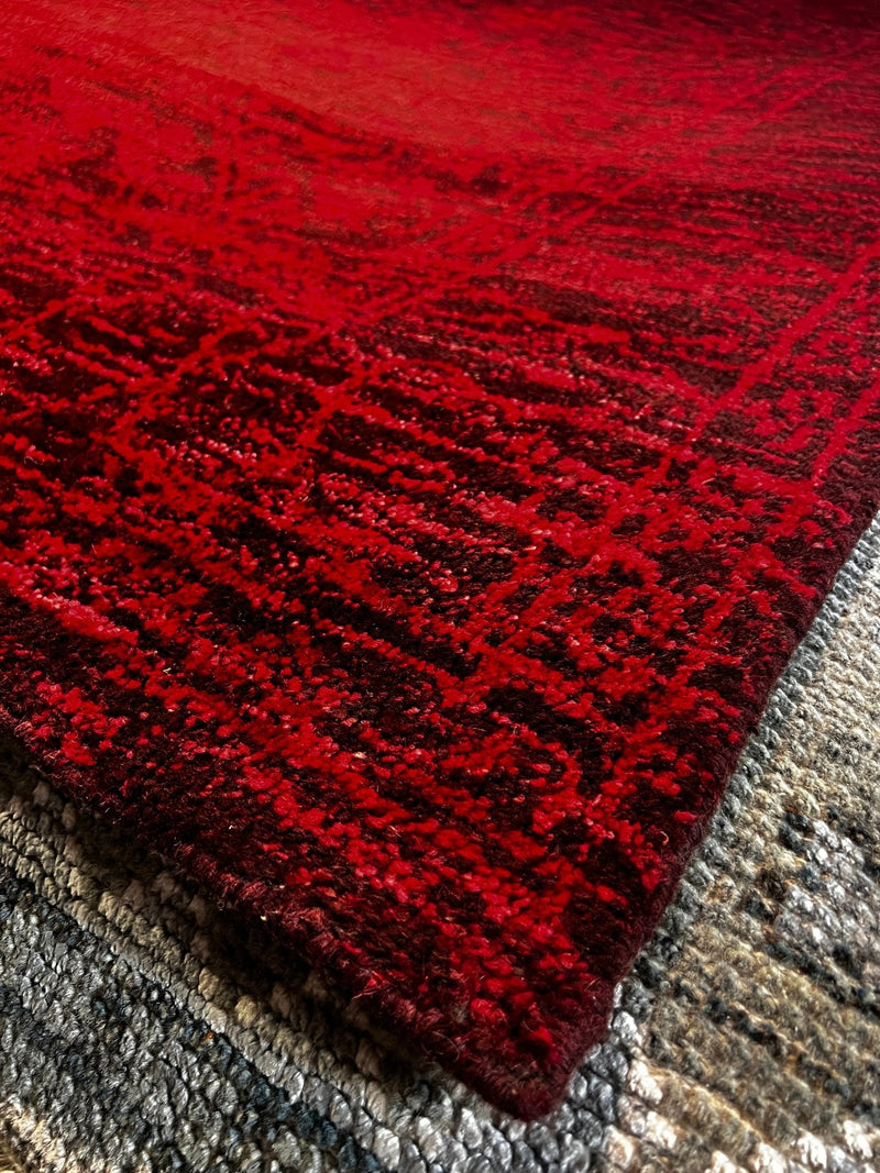 Joanie Wyll Red Hand-Knotted Oushak Rug 5x8 | Banana Manor Rug Factory Outlet