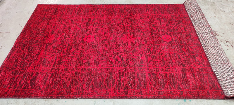 Joanie Wyll Red Hand-Knotted Oushak Rug 5x8 | Banana Manor Rug Company