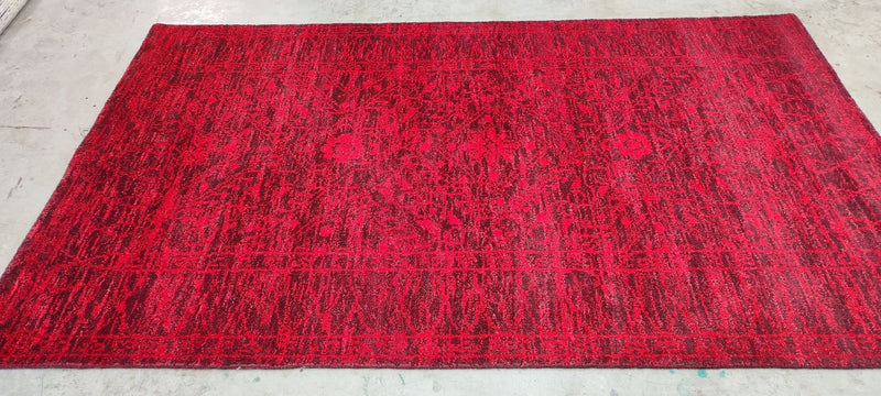 Joanie Wyll Red Hand-Knotted Oushak Rug 5x8 | Banana Manor Rug Company