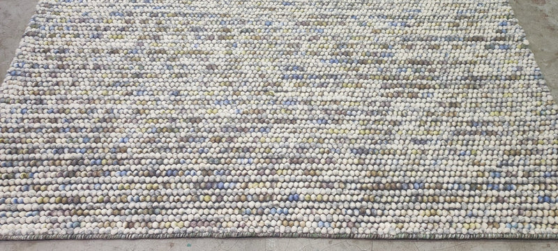 Joanna Baillie Handwoven Wool Durrie Natural Loop 6x9 | Banana Manor Rug Company