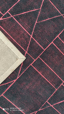 John Denver 6.6x9.6 Black and Purple Hand-Tufted Rug | Banana Manor Rug Company