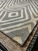 Johnny LaRue Handwoven 5x7.3 Beige and Brown Jute Rug | Banana Manor Rug Company