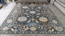 Jojo 8x9.9 Grey Hand-Knotted Oushak Rug | Banana Manor Rug Company
