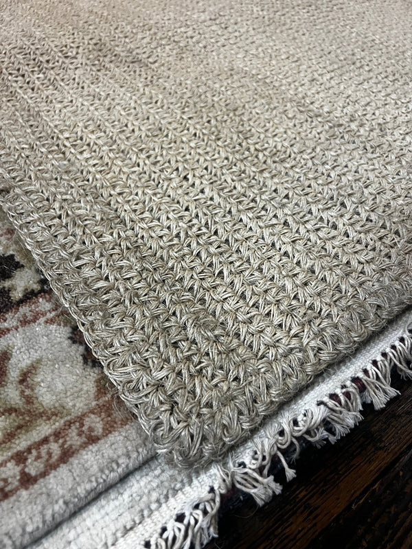 Jon & Vinny 6.3x6.3 Handwoven Natural Sisal Durrie Rug | Banana Manor Rug Factory Outlet