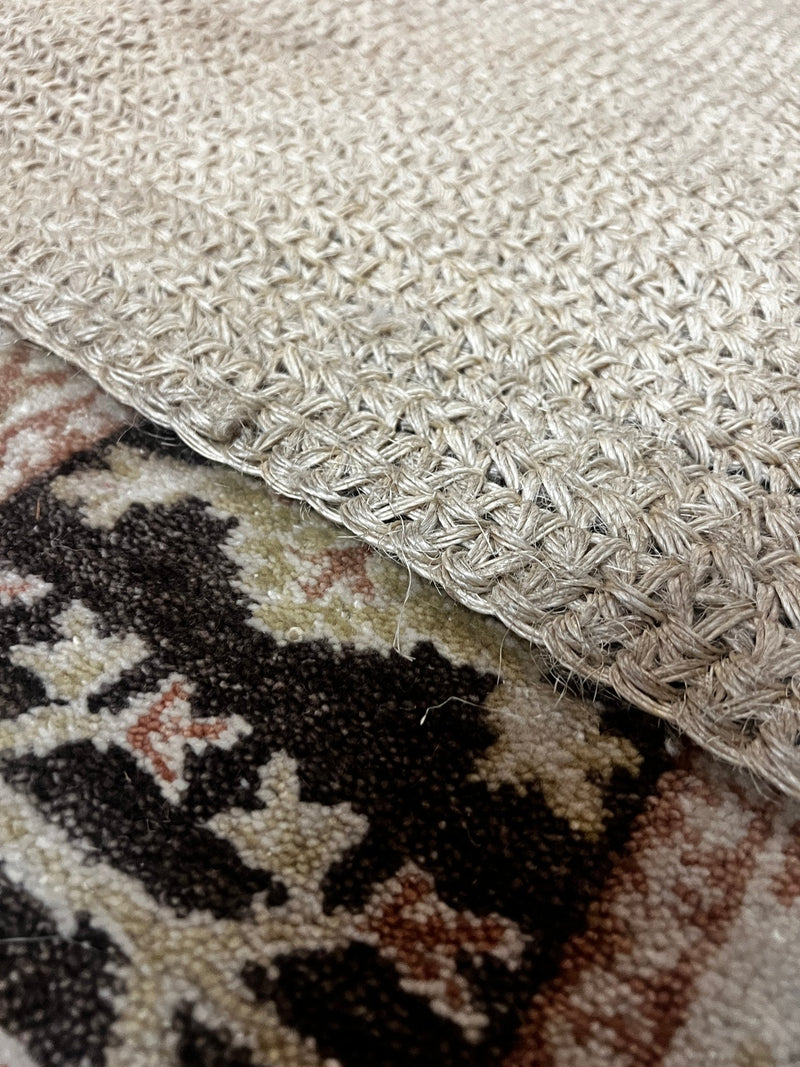 Jon & Vinny 6.3x6.3 Handwoven Natural Sisal Durrie Rug | Banana Manor Rug Factory Outlet