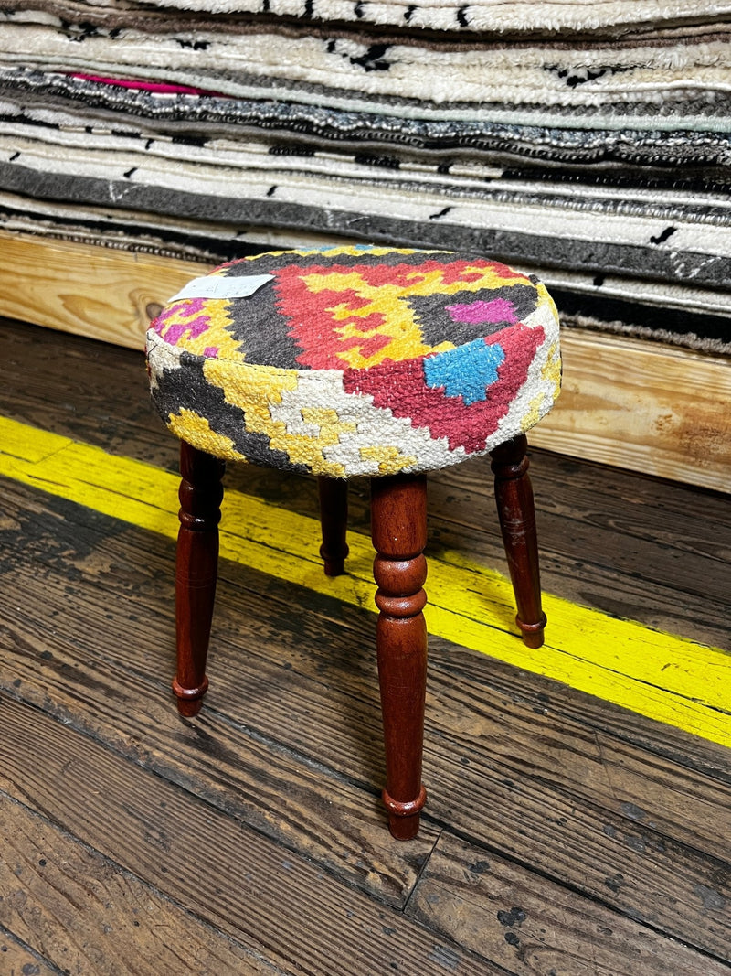 Jonathan Knight Wooden Upholstered Stool 12x12x16 (Assorted Styles) | Banana Manor Rug Company