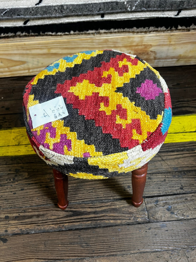 Jonathan Knight Wooden Upholstered Stool 12x12x16 (Assorted Styles) | Banana Manor Rug Company