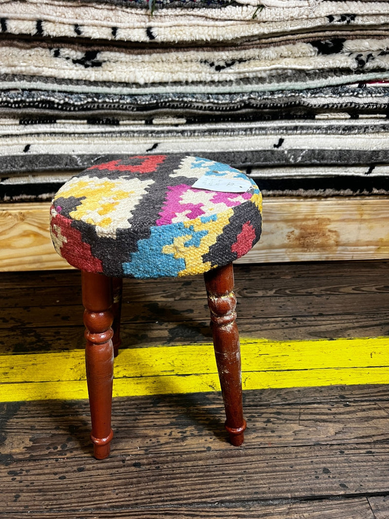 Jonathan Knight Wooden Upholstered Stool 12x12x16 (Assorted Styles) | Banana Manor Rug Company