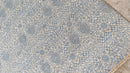 Josefine Frida Pettersen 8x10.3 Blue and Beige Hand-Knotted Oushak Rug | Banana Manor Rug Company