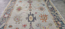 Julia Corden Light Grey and Grey Hand-Knotted Oushak Rug 8x10 | Banana Manor Rug Company