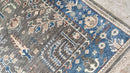 June Allyson 8.3x10 Grey and Blue Hand-Knotted Oushak Rug | Banana Manor Rug Company