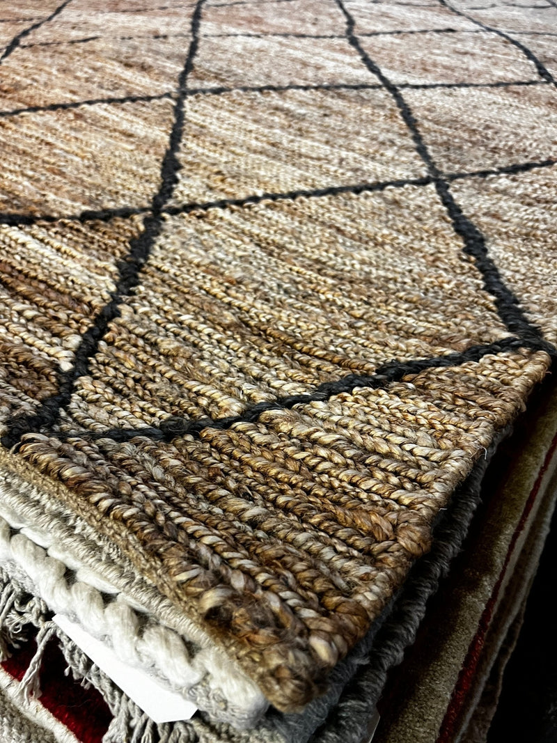 Kai 6.9x9.6 Handwoven Modern Jute Rug | Banana Manor Rug Factory Outlet