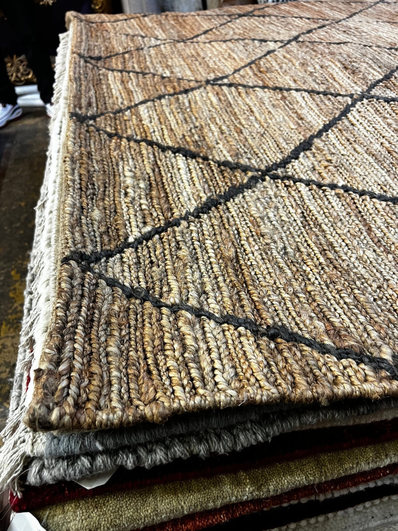 Kai 6.9x9.6 Handwoven Modern Jute Rug | Banana Manor Rug Factory Outlet