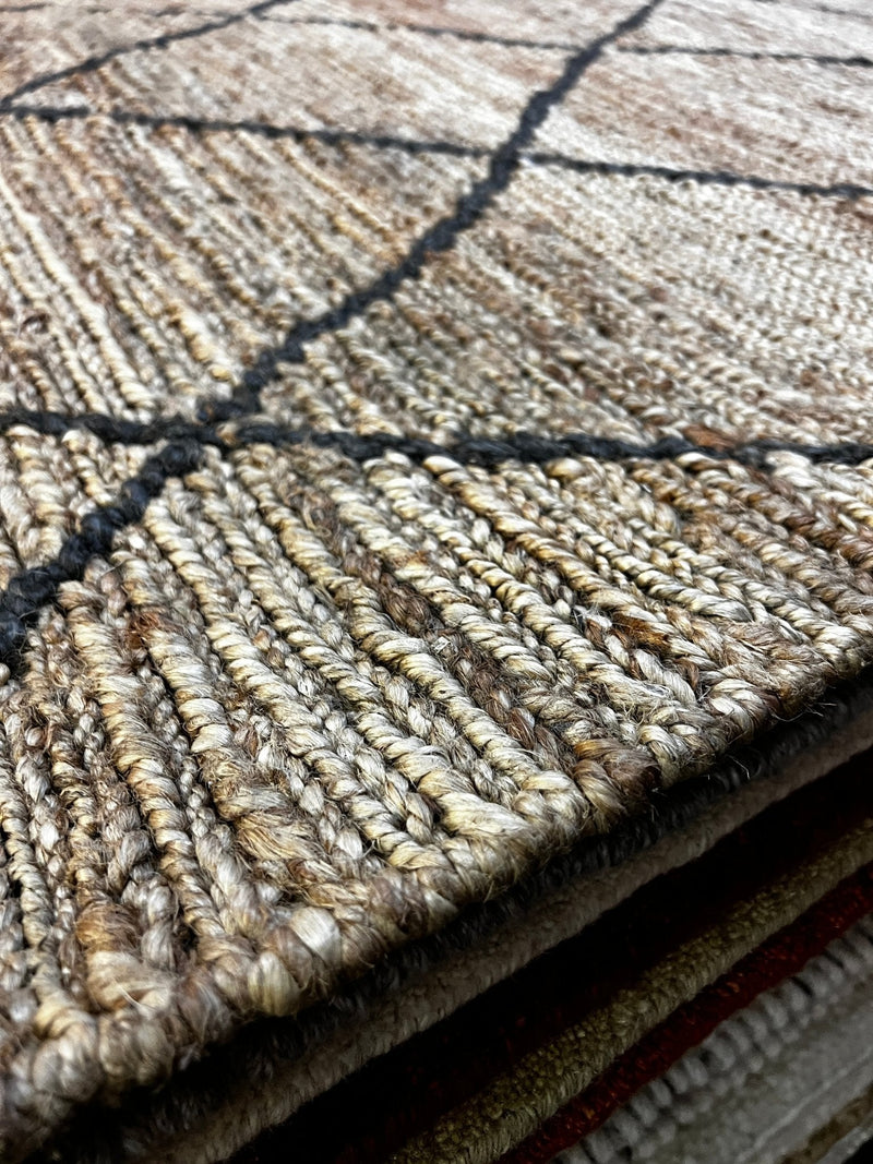 Kai 6.9x9.6 Handwoven Modern Jute Rug | Banana Manor Rug Factory Outlet