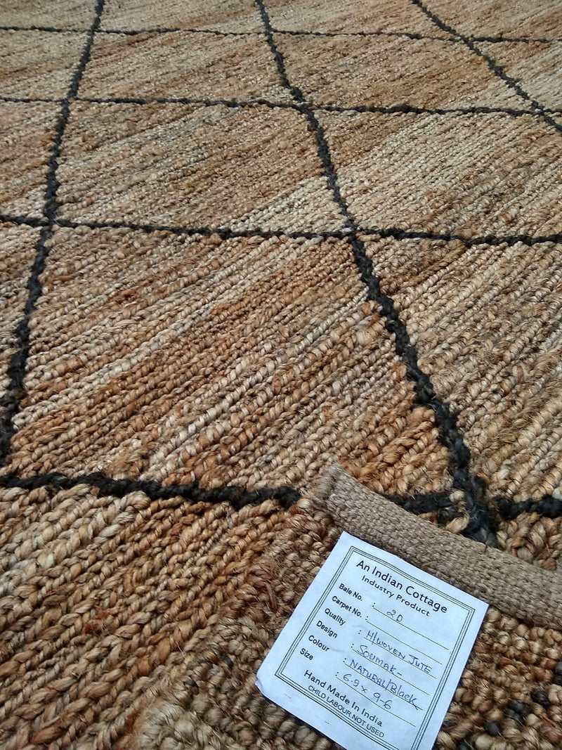 Kai 6.9x9.6 Handwoven Modern Jute Rug | Banana Manor Rug Company