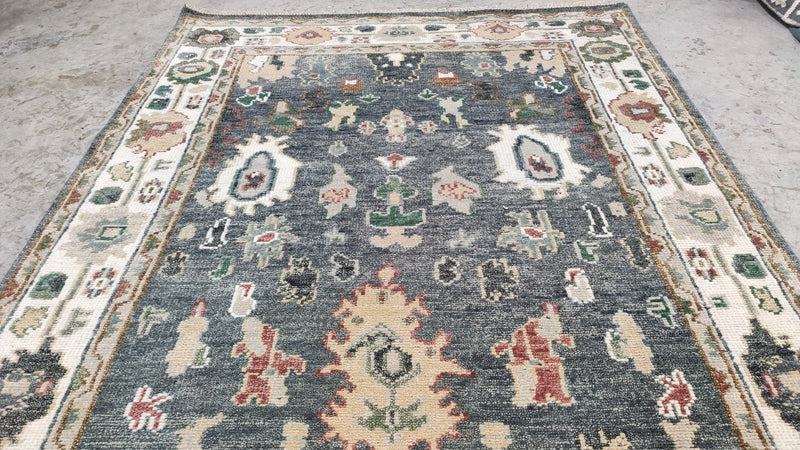 Kara 6x9 Hand-Knotted Oushak Rug | Banana Manor Rug Company