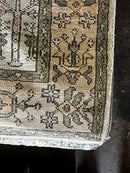 Kara Smith 7.9x9.9 Light Green and Tan Hand-Knotted Oushak Rug | Banana Manor Rug Factory Outlet