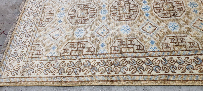 Katherine Langford Hand-Knotted Oushak Rug Beige 4x6 | Banana Manor Rug Company