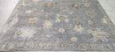 Kelly Hoppen Dark Grey Hand-Knotted Oushak Rug 8x10 | Banana Manor Rug Company