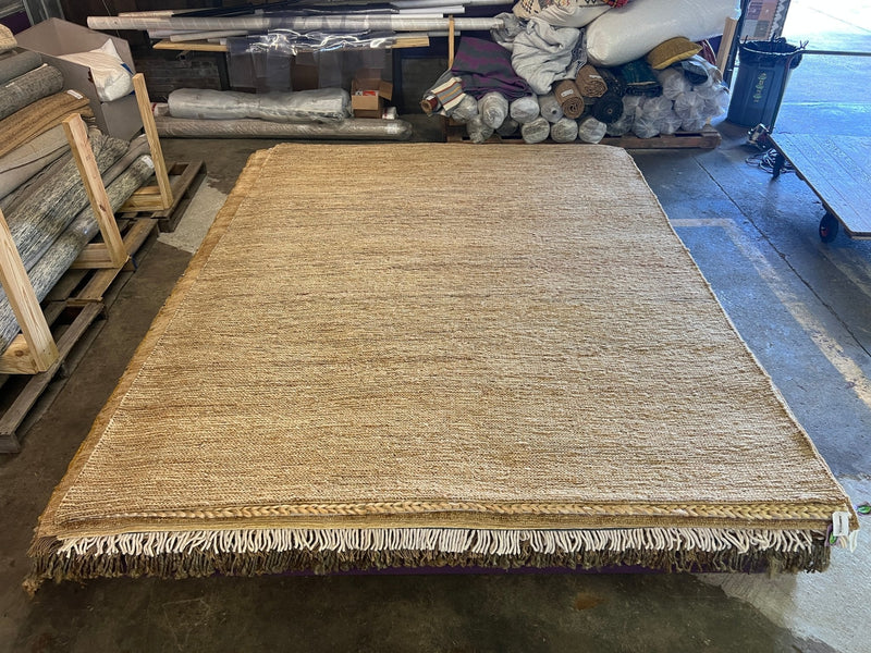 Kelly Leak 9x12 Handwoven Jute Soumak | Banana Manor Rug Company