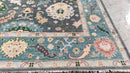 Ken 8x10.3 Dark Grey Hand-Knotted Oushak Rug | Banana Manor Rug Company