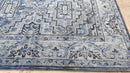 Kennedy 8x10 Hand-Knotted Blue Geometric Oushak Rug | Banana Manor Rug Company