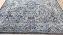 Kennedy 8x10 Hand-Knotted Blue Geometric Oushak Rug | Banana Manor Rug Company