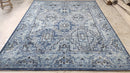 Kennedy 8x10 Hand-Knotted Blue Geometric Oushak Rug | Banana Manor Rug Company