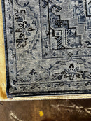 Kennedy 8x10 Hand-Knotted Blue Geometric Oushak Rug | Banana Manor Rug Company