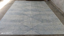 Kenneth Ludwig 9x12 Hand-Knotted Blue and White Modern Rug | Banana Manor Rug Company