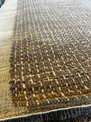 Kent Tekulve 8.3X9.6 Grey and Black Wool & Jute Durrie Rug | Banana Manor Rug Factory Outlet