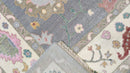 Kiki 9x12 Grey and Ivory Hand-Knotted Oushak Rug | Banana Manor Rug Company